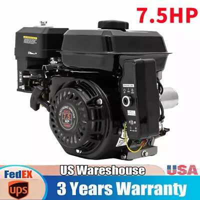 212CC 4-Stroke 7.5 HP Electric Start Horizontal Engine Go Kart Gas Engine Motor • $156.75