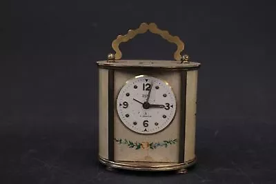 Vtg 1940's SWIZA Mignon 8 7 Jewels Mechanical Alarm Clock UNTESTED -H56 • £9.99