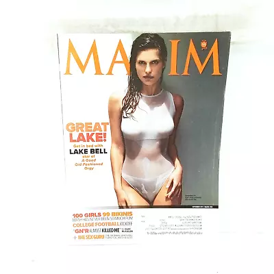 Maxim Magazine September 2011 Lake Bell Sandra Vergara Paul Rudd Angela Sarafyan • $12.99