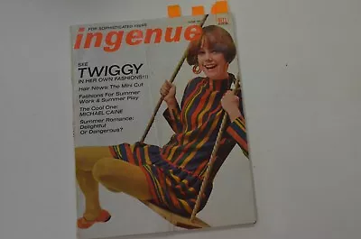 June 1967 Ingenue Teen Magazine Twiggy Caine Elvis Presley Blyth Sonia Levitin • $49.99