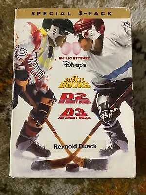 The Mighty Ducks 3-Pack DVD Box Set • $7.27
