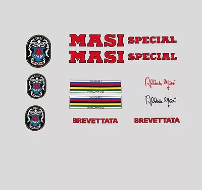 Masi Special Bicycle Decals Transfers Stickers - Red. N.200 • $37.86