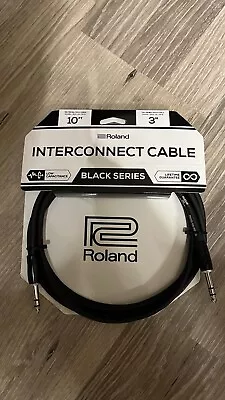 Roland Black Series 1/4  TRS Balanced Interconnect Speaker Monitor Cable 3ft • $12