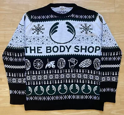 Large 44  Inch Chest The Body Shop Christmas Ugly Sweater Jumper Xmas • £19.99