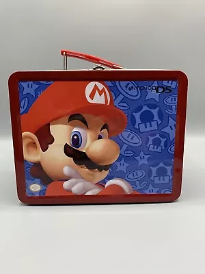 MARIO Nintendo DS Metal Tin Lunchbox Collectible Carrying Case Red Super Mario • $19.99