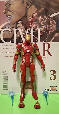 Marvel Legends IRON MAN MARK 46 GIANT-MAN BAF SERIES + GREAT COMIC CIVIL WAR # 3 • $17.99