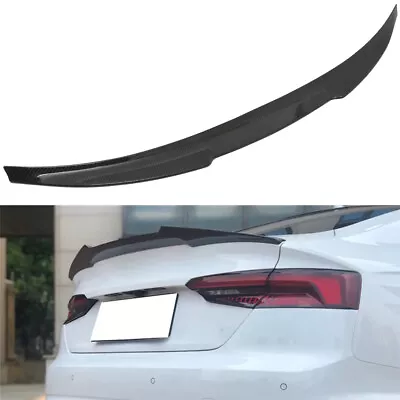 Trunk Spoiler For 2017-2021 Audi A5 S5 Coupe Real Carbon Fiber Glossy Finish • $114.58