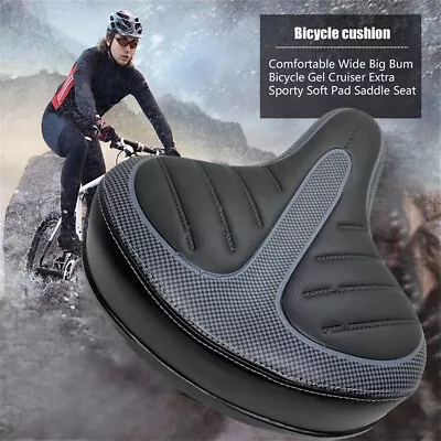 Comfort Shock Absorption Bicycle Gel Mountain BIKE Extra Sporty Pad Saddle Seat • $16.99