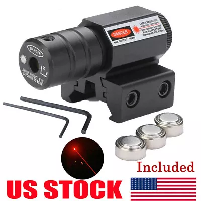 Mini Red Laser Beam Dot Sight 11/20mm For Pistol Weaver Picatinny Rail Hunting • $8.99