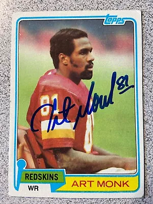 Art Monk Autographed 1981 Topps Football ROOKIE Card #194 Signed • $49