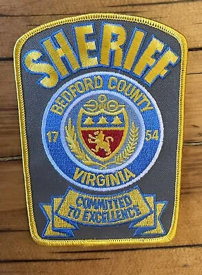 $1.99 • Buy NEW! VA Bedford County Virginia Shoulder Sheriff Police Patch 4  X 5.25  