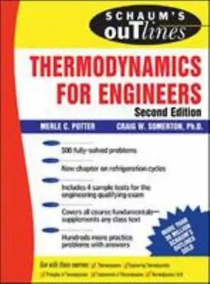 Thermodynamics For Engineers By Potter Merle • $4.58