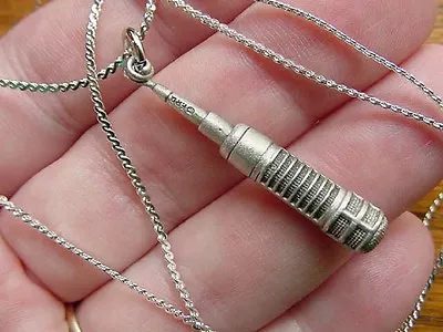 (M-3-C) ELECTROVOICE Microphone Mic Pewter PENDANT NECKLACE Jewelry I Love Mics • $32.99