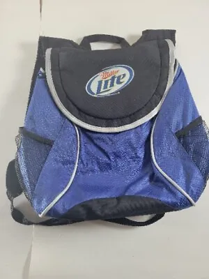 Miller Lite Insulated Beer Cooler Strapped Tailgater Backpack Travel Bag • $17.99