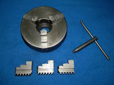Logan 531 Metal Lathe 3 Jaw 5  Chuck 1.5  8tpi With 2 Sets Of Jaws & Wrench • $150