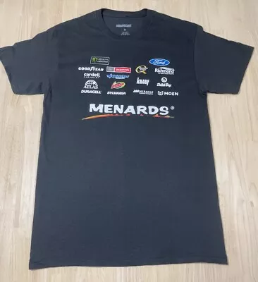 MEDIUM Adult NASCAR Racing Cup Series MENARDS Front & Back Multiple Logo T-Shirt • $19.99