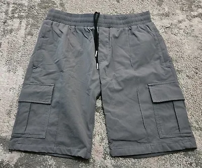 Arne Grey Cargo Shorts -  Smart Tailored Medium Shorts • £22.99