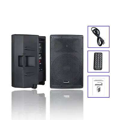 15  2-Way 4000W Active Powered Speaker Bluetooth PA Stage Audio Speaker System • $276.81