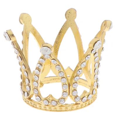 Mini Crown Princess Topper Crystal Pearl Children Hair Ornaments Party DecoN*ss • $1.87