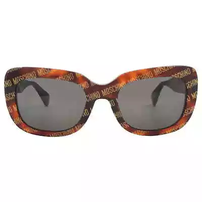 Moschino Grey Square Ladies Sunglasses MOS132/S 02VM/IR 53 MOS132/S 02VM/IR 53 • $56.59