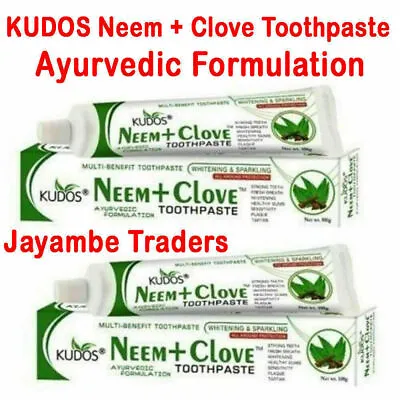 £15 • Buy 2x 100gm Kudos Ayurveda Neem And Clove Antiseptic Toothpaste