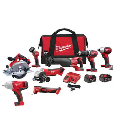 Milwaukee 2696-26A M18 18V 6 Tool Cordless Combo Kit W/ Impact And Multi-Tool • $749