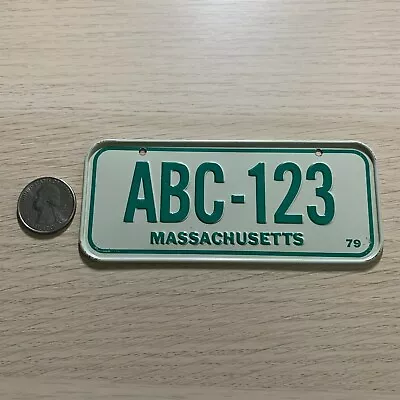 1979 Massachusetts ABC-123 Mini Bicycle Cereal Premium License Plate LP193 • $5.60