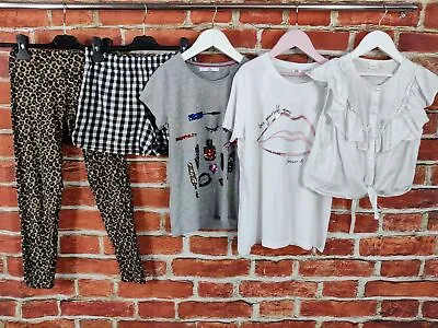 GIRLS BUNDLE AGE 9-10 YEARS NEXT M&S Etc LEGGINGS SHORTS T-SHIRT BLOUSE 140CM • £14.99