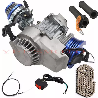 2 Stroke 49cc Racing Engine Motor For Mini Tricycle Quads Dirt Bike ATV Scooters • $179.81