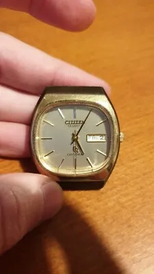 $69.99 • Buy Citizen Crystron 7100A Vintage Quartz Watch Kanji, Very Clean