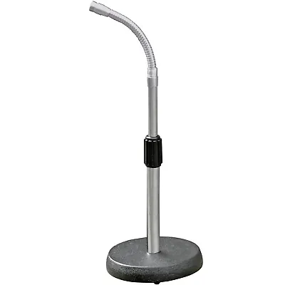 £10.49 • Buy Desk Microphone Stand Gooseneck Arm & Round Base Mini Clip Holder Table Bracket