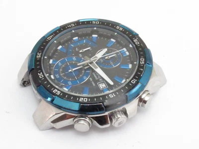 £26 • Buy Casio Edifice Men's 46mm Black Dial Chronograph Watch Head EFR-539