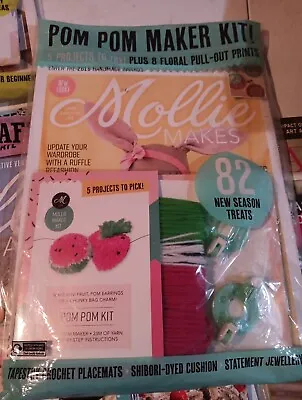 Mollie Makes82 New Season Treatspom Pom Maker Kit + More Issue 105 • $16.99
