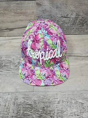 H&M Pineapple Colorful Hat Cap Pink Purple Pattern Snapback  • $9.85