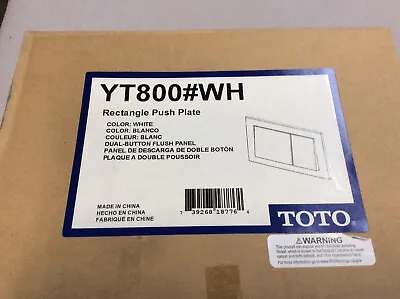 TOTO YT800#WH Duofit Push Plate For In-Wall Tank System White Brand New • $39.99