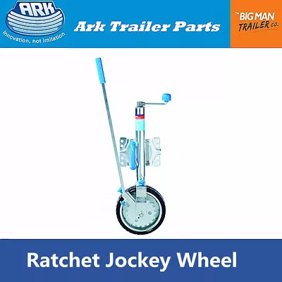 Ark 10  U-Bolt Single Wheel Swing-up Ezimover Ratchet Trailer Jockey RJW1SU • $319