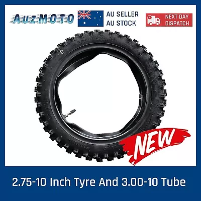 10 Inch Knobby 2.75-10 Tyre Tire 3.0-10 Tube Dirt Pit Bike CRF 50 70 90 110 • $35.95