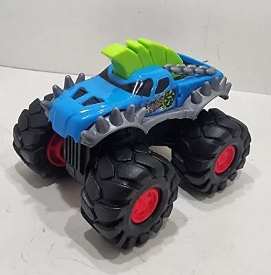Rev-up Monsters Toy State Industrial Monster Truck Blue Green Tested And Works • $12.59