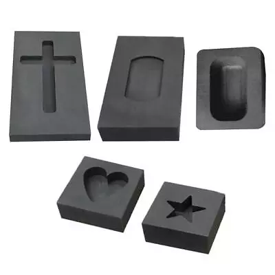 £9.72 • Buy 5-6ml Graphite Ingot Mold Melting Casting Mould For Gold Silver Metal Black