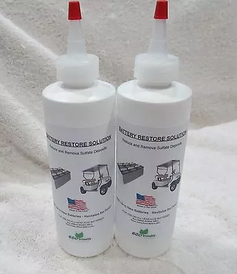 LIQUID BATTERY REPAIR Solution Kit- RESTORE Lead Acid DEEP CYCLE RV BOAT SOLAR • $18.95