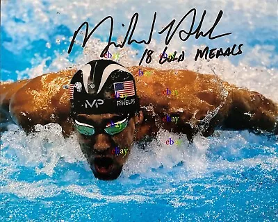 MICHAEL PHELPS Olympic Gold Signed Autographed 8x10 Photo Reprint • $18.99