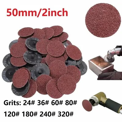 £19.80 • Buy 2inch 50mm Roloc Sanding Disc Roll Lock R-Type Pad 24-320Grit Abrasive Sandpaper