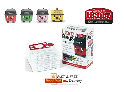 £2.99 • Buy Henry Hoover Bags Hepaflo NVM-1CH Numatic Hetty James Free Delivery