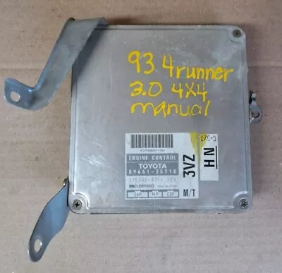 92 TOYOTA 4 RUNNER 3.0L 4x4 Manual ECU ECM Computer OEM  89661-35710 • $249.99