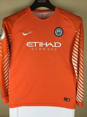 Nike Authentic Manchester City Premier League 2017 Long Sleeve Jersey • $54.99