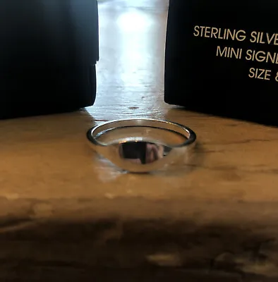 AVON Sterling Silver 925 Signet Ring Size 7 New In Gift Box • $12.99