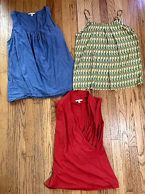 CAbi Womens Sleeveless Tops LOT OF 3 Dressy/Business Denim/Seahorse/Cross Medium • $37