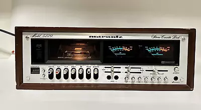 Vintage 1970's Marantz 5220P Stereo Cassette Deck With VU Meter & Wooden Cabinet • $1199.99