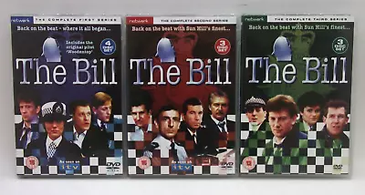 The Bill - Complete Series 1-3 DVD Boxsets Jeff Stewart/Mark Wingett #V1 • £15.95