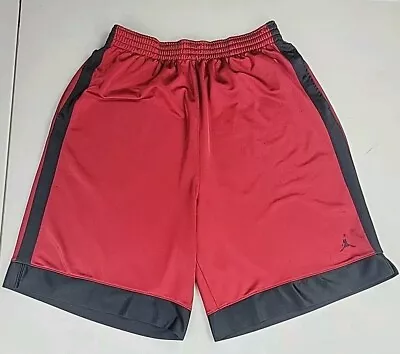 Vintage Jordan Basketball Shorts Red Mens Size Large Very Used No Drawstring • $16